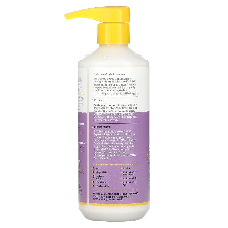 [Australia] - Alaffia Lemon Lavender Babies & Kids Conditioner & Detangler, 16 FZ 