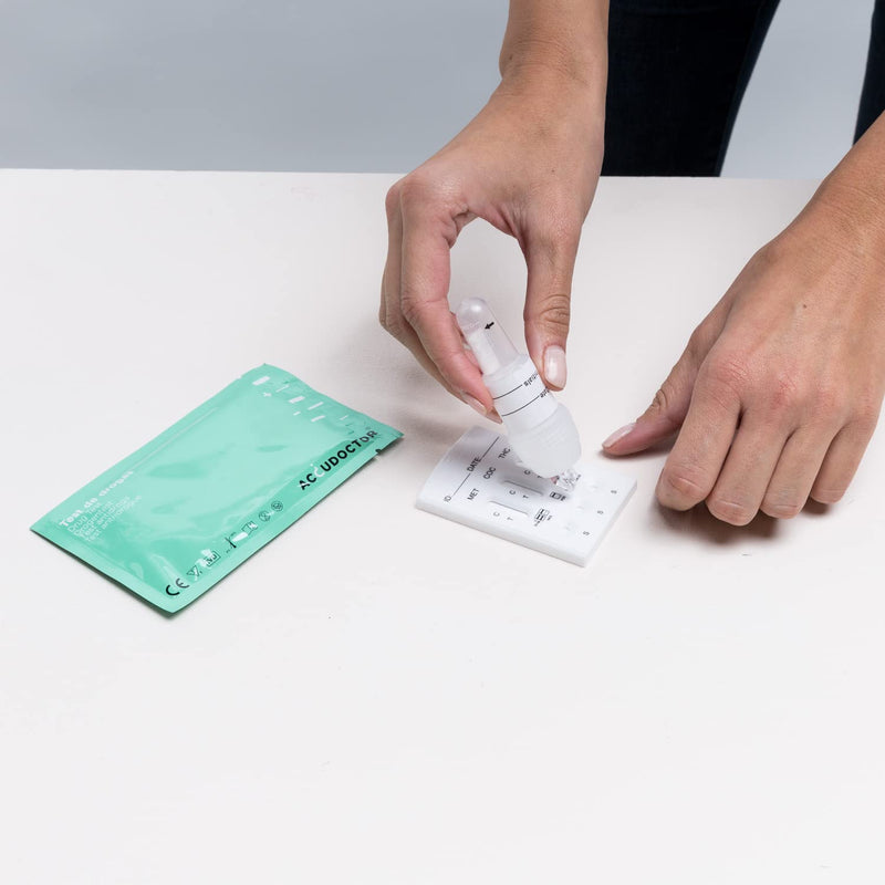 [Australia] - 2 Accudoctor drug test saliva 6 in 1 Drugs in saliva saliva test THC cannabis cocaine metanphetamine marijuana rapid drug test saliva test rapid test urine multi-drug test kit drug test 