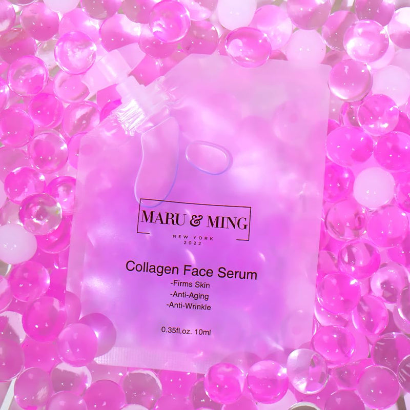 MARU & MING Tres Amigos Collection/Organic Hyaluronic Acid, Vitamin C, Collagen Face Serums. Travel-size and TSA friendly 1 oz. Total Weight 3-Pack