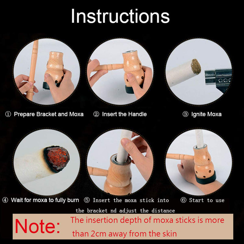 [Australia] - Moxa Stick Burner Holder Moxa Strips Mugwort Moxibustion Box Burner Tool Wormwood Artemisia AcupunctureËâæÁÅ∏Âô®Áõí(Moxa Healing Tools) 