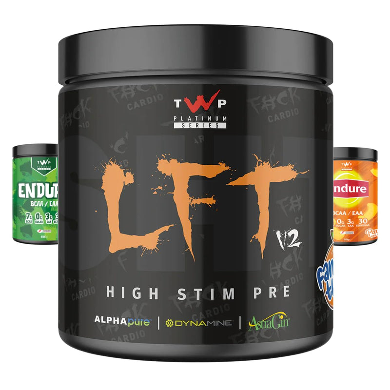 TWP Nutrition Platinum Series LFT V2, High Stim Strong Pre Workout, 390g and 30 Servings, 9 Great Flavours (Fantasy Twist) Fantasy Twist