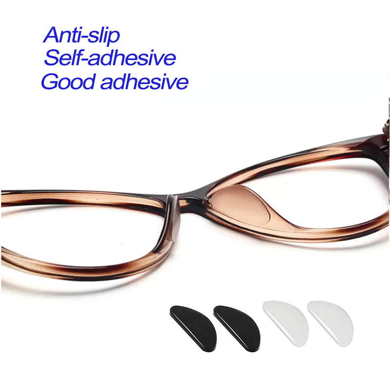 [Australia] - 20 Pairs Eyeglasses Nose Pad, Soft Silicone Pads Glasses Adhesive Anti-Slip Nose Pads for Eyeglass Glasses Sunglasses (Clear 1.0mm) Clear 