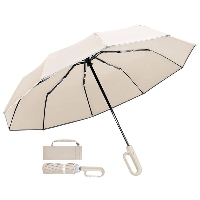 TradMall 2 Pack Travel Umbrella & 280T Fabric Umbrella Bundle