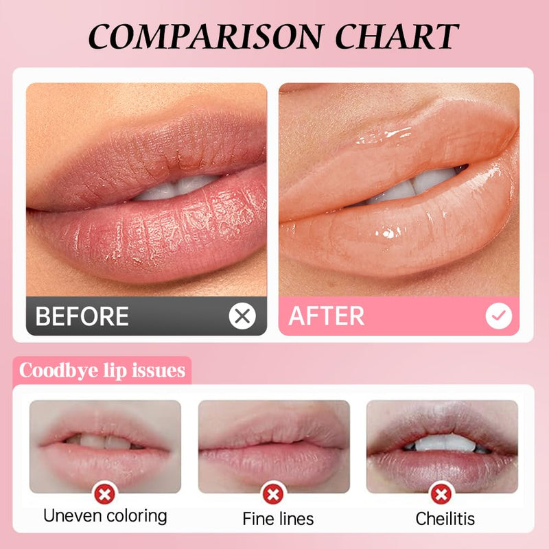 Moisturizing Lip Balm – Hydrating Nourishing Lip Care with Natural Ingredients, Vitamin E & Shea Butter, Smooth Non-Sticky Tinted Lip Balm for Dry & Chapped Lips, Soft Glossy Lipstick for Daily Use 3#