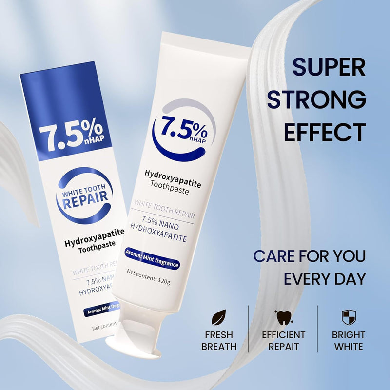 Hydroxyapatite Toothpaste SP-6 Probiotic Toothpaste Set for Enamel Protection and Tooth Strengthening Fresh Breath Gum Health Fluoride-Free whitening toothpasteToothpaste for Sensitive Teeth (2)