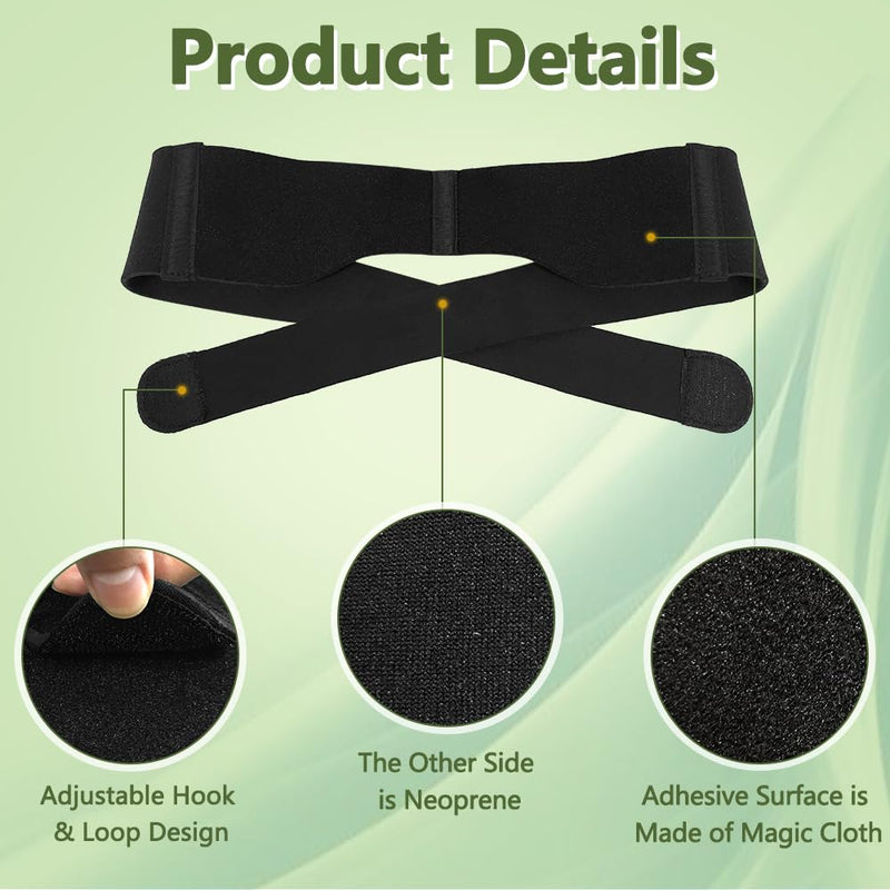 [Australia] - Zelen Sacroiliac Si Joint Belt for Women Men, Sacroiliac Belt Pelvic Brace, Hip Trochanteric Band for Hip Pain, Lower Back Support Brace, Pelvic Tilt Corrector, Sciatia, Si Joint Pain Relief 