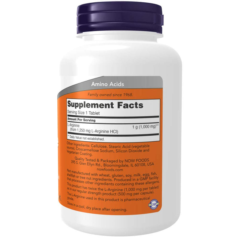 [Australia] - Now Foods L-Arginine 1000mg, 120 Tablets (2 Pack) 