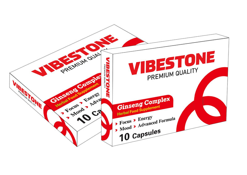 Ultra Strong VIBESTONE RED™.10 x 700mg Pills - Herbal Supplement, Performance Enhancing Supplements for Energy, Stamina and Endurance.Stronger and Harder Performance Ginseng Capsules. 10 count (Pack of 1)