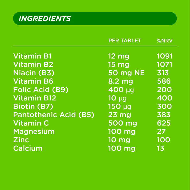 Berocca Vitamin C Effervescent Tablets - Including B Vitamins, Magnesium, Calcium & Zinc - Support Energy Release & Immune System - 45 Tablets - Blackcurrant Flavour