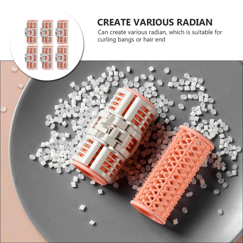 Hair Rollers with Clip Volumizing Bangs Curler DIY Styling Accessories Tool Portable Self Grip Volume Hair Root Clips 6PCS