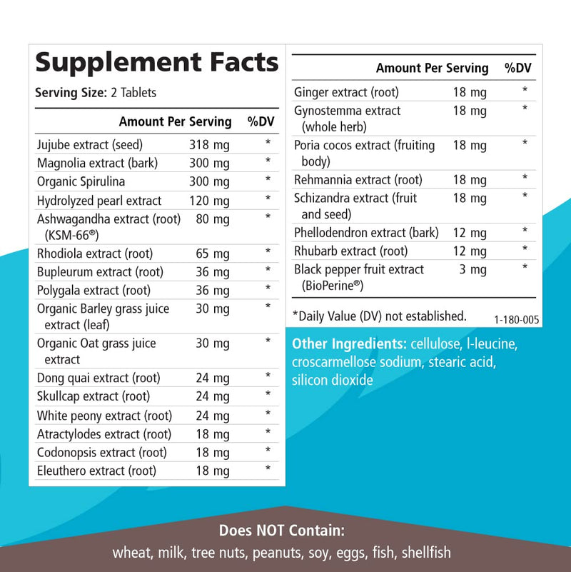 PURE ESSENCE LABS Stress Support System - Best Immune Support - Immunity Booster & Dietary Supplements - Headache & Stress Relief - Gives Natural Calm (60 Tablets)