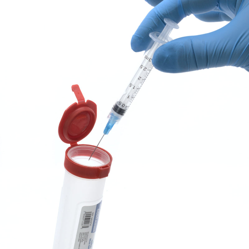 [Australia] - Portable First Aid Transportable Sharps Container with Locking Mechanism by Medical Sales Supply (Pack of 2) 