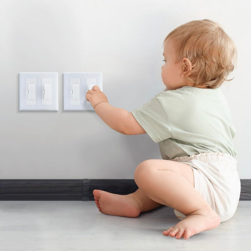 [Australia] - Switch Cover-Light Switch Cover-Light Switch Cover Guard-Light Switch Guard-Light Switch Cover Child Proof-Child Proof Light Switch Cover(White,1pc) 1 Pack 
