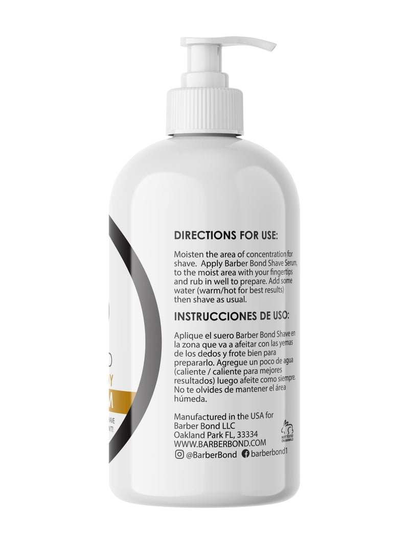 [Australia] - Barber Bond® Premium Unisex Full Body Shave Serum (8oz) Clear Shave Gel 8 Fl Oz (Pack of 1) 