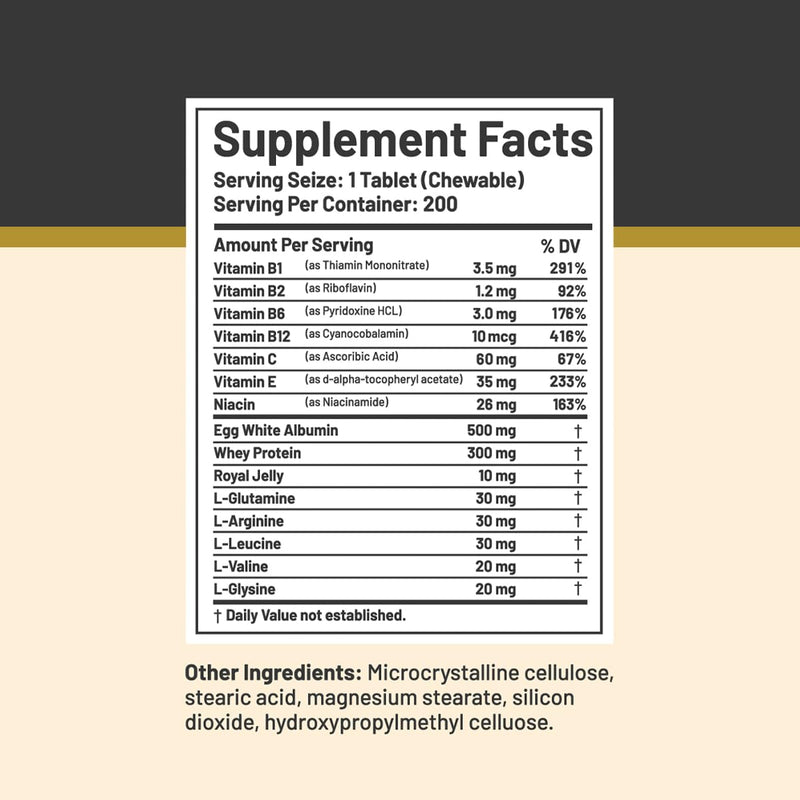 [Australia] - Once A Day Albumin Complex - Egg White Albumin, Whey Protein, Royal Jelly, Essential Amino Acids - 200Tablets 