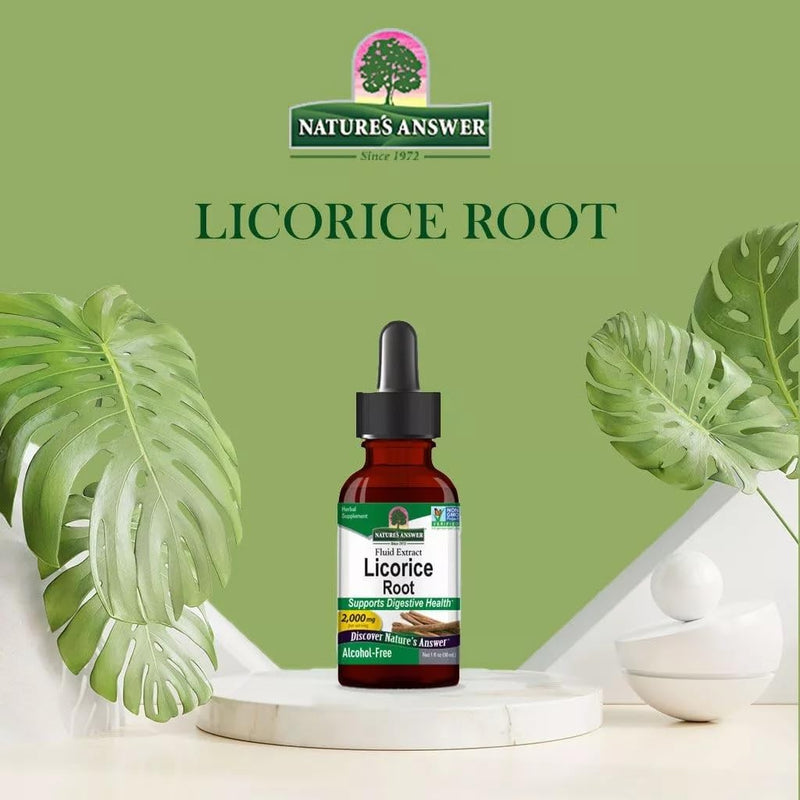 [Australia] - Nature's Answer Licorice Root | Herbal Supplement | Supports Digestive Health | Non-GMO & Kosher | Alcohol-Free, Gluten-Free & Vegan 1oz 1 Fl Oz (Pack of 1) 