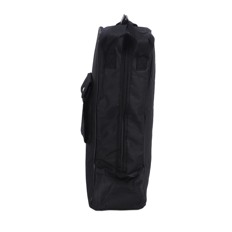 Portable Dust Proof Storage Bags for Tall Boots, Oxford Cloth and Leather Zippered With Handle, for Cowboy and Snow Boots, Black Shoe Bags