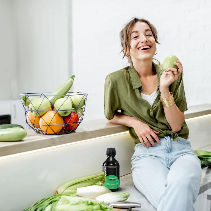 Liposomal Vitamin C, D3, K2 Plus Zinc. Liquid Immune Support with high Absorption. Orange Flavour, Vegan. Made in the UK. lipolife liposomal Supplements, #1 scientifically Proven.
