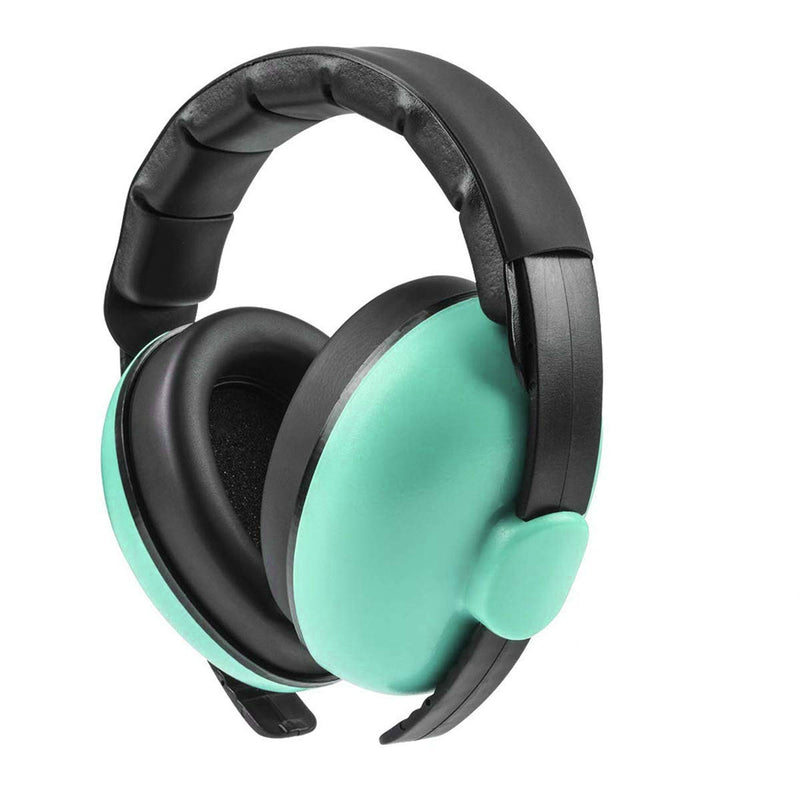 [Australia] - Solar-Power Baby Noise Cancelling Headphones, Ear Protection Earmuffs for 0-3 Years Kids Mint Green 