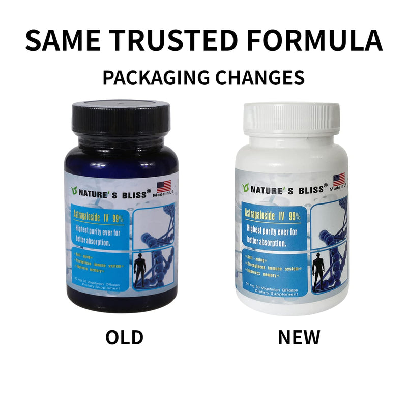 [Australia] - Nature'sbliss Stomach Acid Protected & Super-Absorption Astragaloside IV 99%, Made in USA, 50mg, 30caps 30 Count (Pack of 1) 