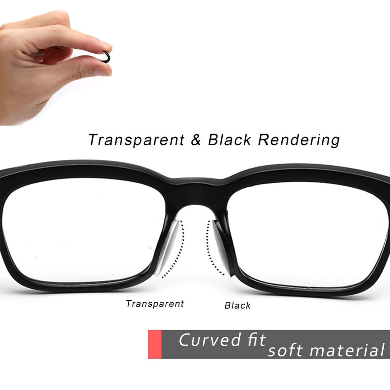 [Australia] - NEPAK 30 Pairs Eyeglass Nose Pads,Eye Glasses Nose Pads Non Slip,Silicone Nosepads for Glasses, Sunglasses, and Eye Wear(Clear,1mm) Clear 