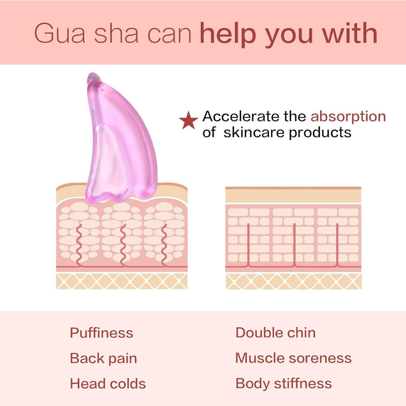Reusable Glass guasha, hot and Cold Compress guasha for Puffiness and Redness Reducing Skin Care Routine, Self Care Gift for Men Women (Green) Green