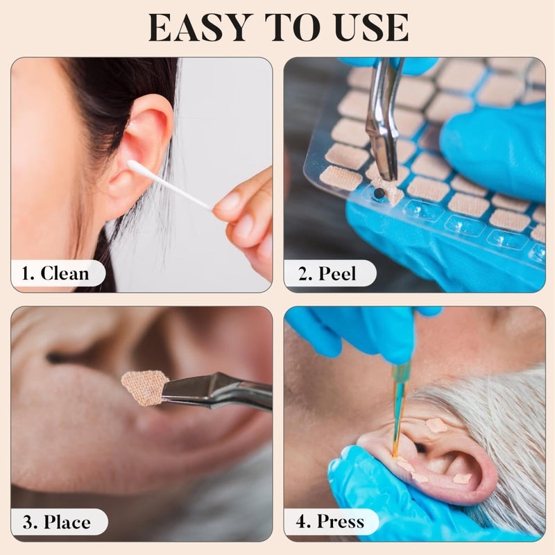 [Australia] - Healifty 600 Count Ear Seeds Stainless Steel Magnetic Ear Seeds Acupuncture Stickers Way to Solve Headache Back Pain Stress 