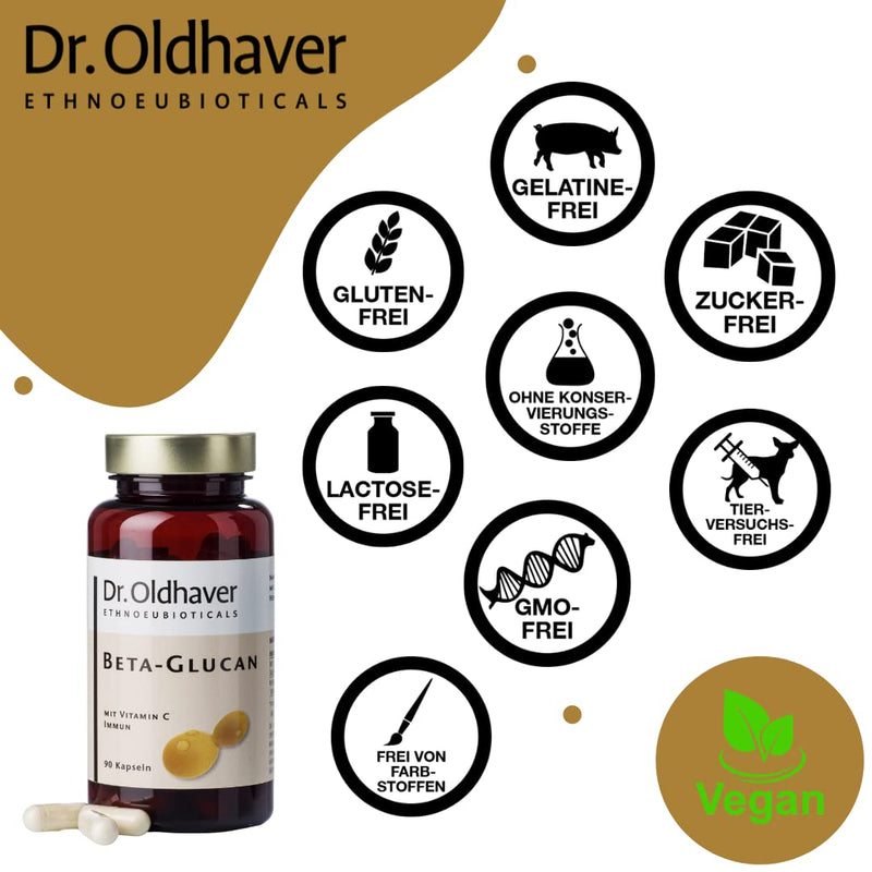 [Australia] - Dr. Oldhaver/Beta Glucan Vitamin C Immune/to support the immune system/Beta-1.3/1.6-Glucan capsules/Acerola extract/90 capsules 