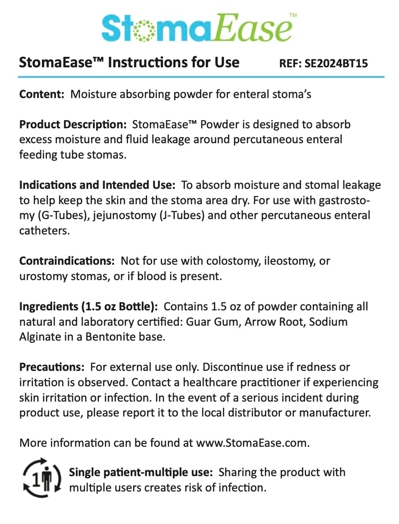 [Australia] - StomaEase Powder, Leakage Relief for Enteral Stomas 