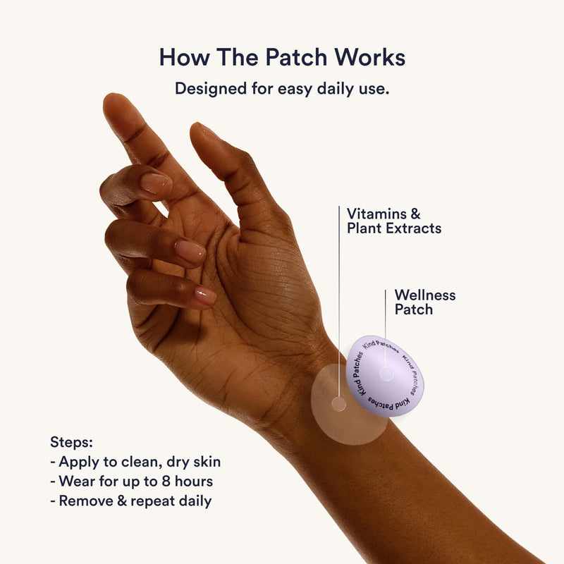 Kind Patches Ovuli Patches | Menstrual Cycle Support for Women | Daily Wearable Wellness Patches for Routine Monthly Support | Botanical Plant Based Formula
