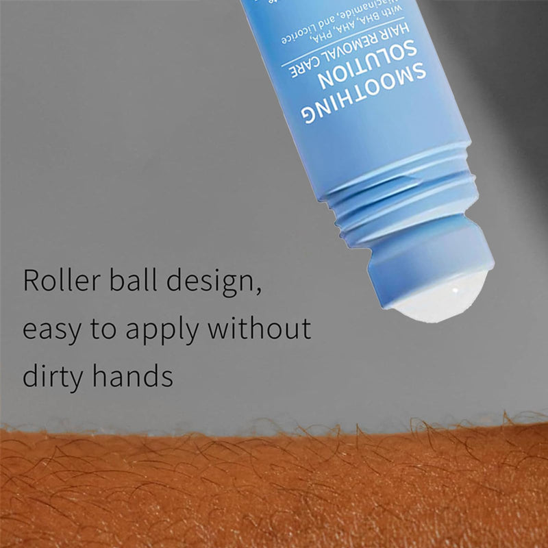 Ingrown Hair Treatment Serum, Smoothing Solution Ingrown Hair Treatment Roller, Gentle Exfoliation, for Underarms, Legs, and Chest, for Visibly Clearer, Smoother Skin (2pcs) 0.85 Fl Oz (Pack of 2)