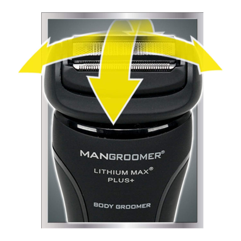[Australia] - MANGROOMER Lithium Max Plus Body Groomer, Ball Groomer, Body Trimmer, Electric Groin Hair Trimmer with Free Bonus Foil Included 