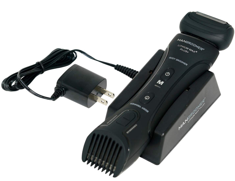 [Australia] - MANGROOMER Lithium Max Plus Body Groomer, Ball Groomer, Body Trimmer, Electric Groin Hair Trimmer with Free Bonus Foil Included 