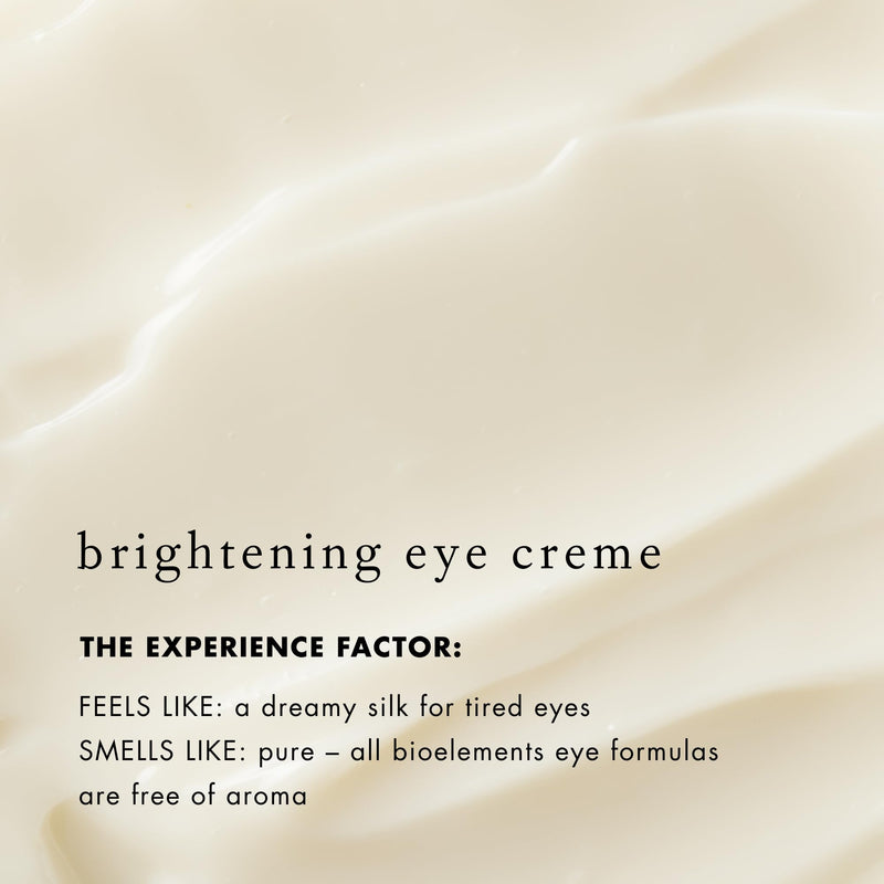 Bioelements vc10 Eye Bright Contour - 0.5 fl oz - Clinical Eye Creme with Triple-Sourced Antioxidant 10% Vitamin C - Targets All Signs of Aging - Vegan, Gluten Free - Never Tested on Animals