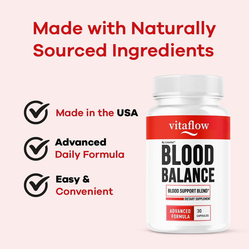 VitaFlow Capsules - Official Balance Supplement Support Capsule, Vitaflow All Natural Premium Advanced Formula, Vita Flow Pills Balance Support, 30 Capsules for 1 Month