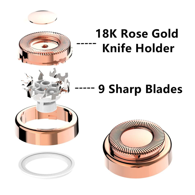 [Australia] - Replacement Heads For Finishing Touch Flawless Facial Hair Remover,Women Hair Removal Shaving Head First Generation (6PCS, GEN 1) 6PCS 