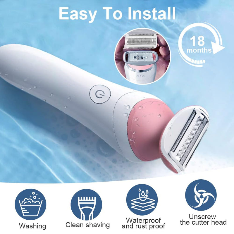 [Australia] - OFFCUP Replacement shaving foil head for BRL140 BRL130, compatible with electric lady shaver wet, electric razor shaving head, replacement blades foil head accessories for razors BRL130/140 razors (white) BRL140 white 