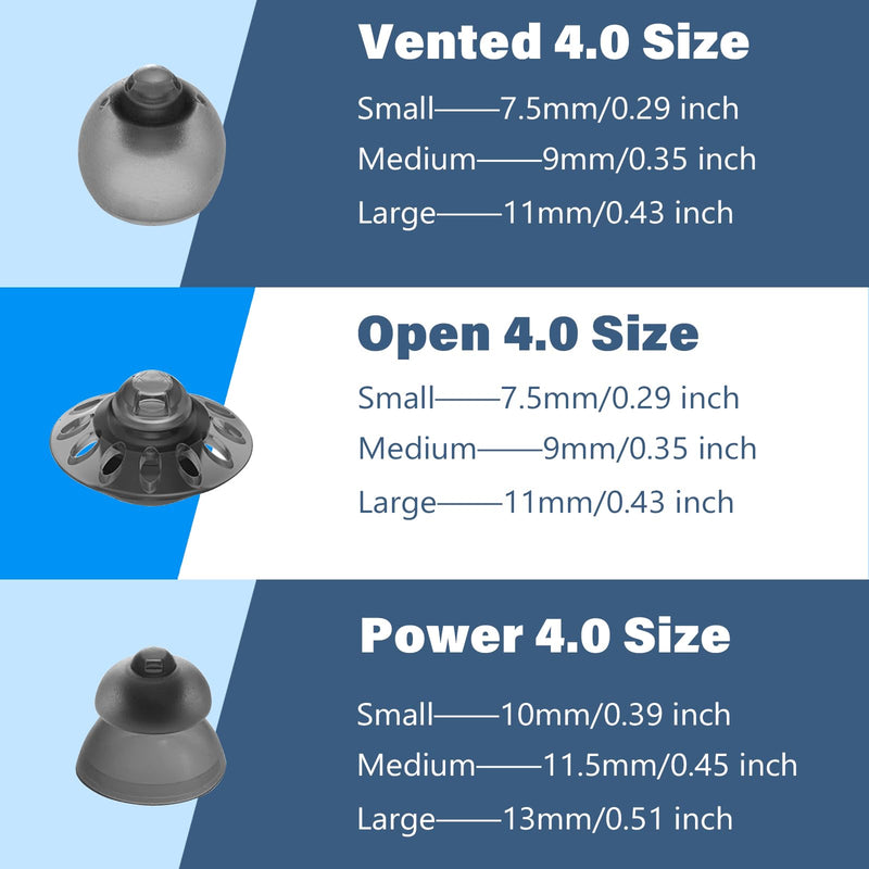 [Australia] - 20 pcs Phonak Vented 4.0 Hearing Aid Domes Small Size (0.29inch=7.5mm),Phonak Hearing aid Accessories,Hearing Aids Domes for Phonak Audeo Marvel Paradise Lumity Accessory Vented 4.0 Dome Small White-2 Pcaks/20 Pcs 