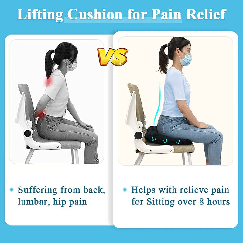 [Australia] - AOSSA Hemorrhoid Cushion Donut Seat Pillow for Sciatica, Postpartum, Back Pain Relief – Orthopedic Doughnut Seat Cushion for Sitting, Sleeping, Pressure Sores & Medical Recovery 