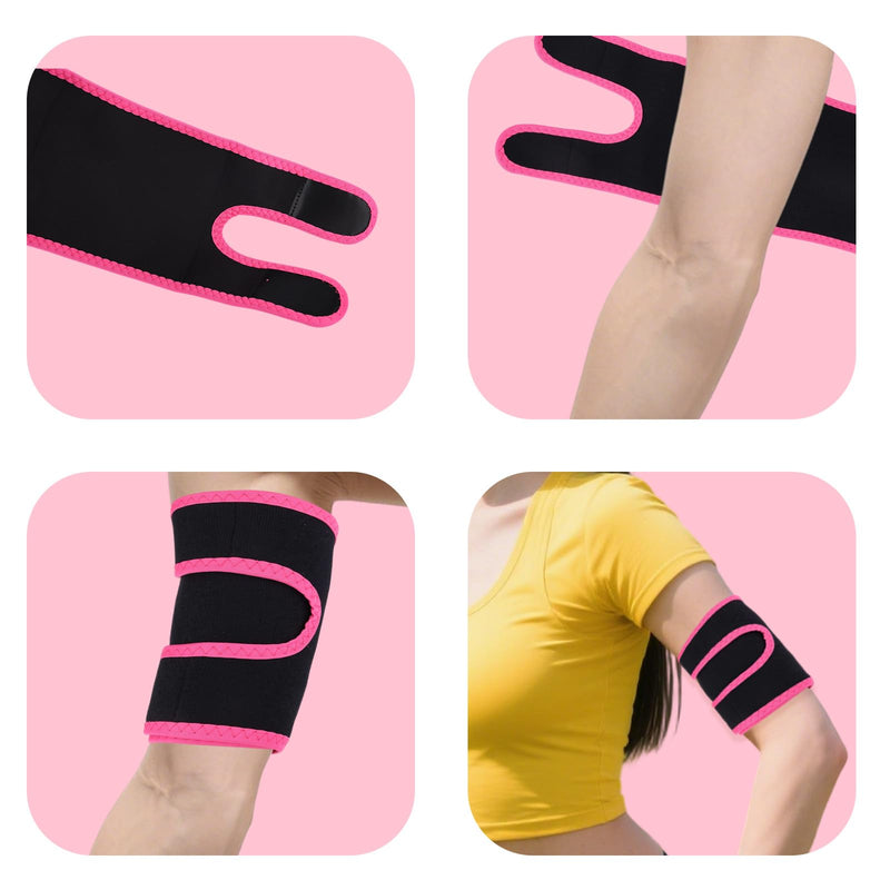 [Australia] - 2pcs Arm Toning Bands for Workout, Spandex Arm Trimmer Sleeves Fit Fat Burn Stay Comfortable Workout Bands for Sculpting Flabby Arms 