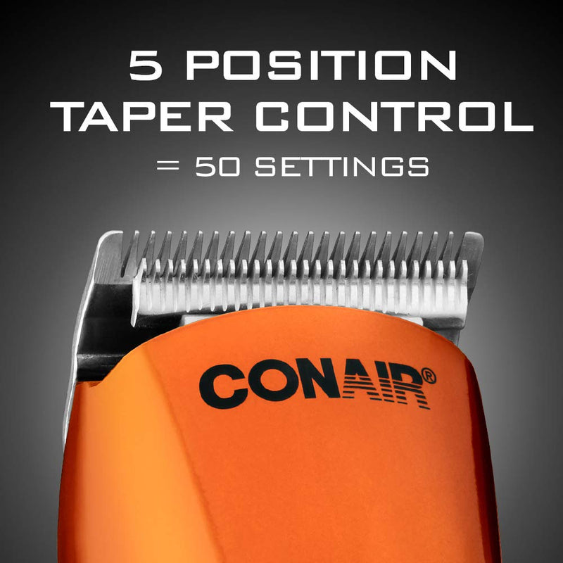 [Australia] - ConairMAN The Chopper, Hair Clippers for Men, 24-piece Hair Clipper with Mustache and Beard Trimmer 