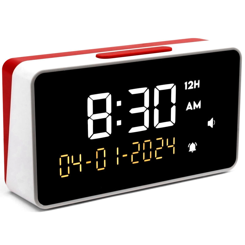 [Australia] - Top Life Talking Alarm Clock - Loud Volume - for Seniors, Visually Impaired, Blind, Alzheimer's Patients - Clock in 12 or 24 Hour Format - with Large Numbers, German Voice 