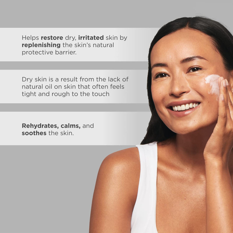 Glytone Soothing Lipid Recovery Cream | Face Moisturizer Hydrates, Calms & Restores Skin Barrier with Camelina Oil, Pro-Vitamin A & Shea Butter | Soothing Cream for Dry and Sensitive Skin - 2 fl oz