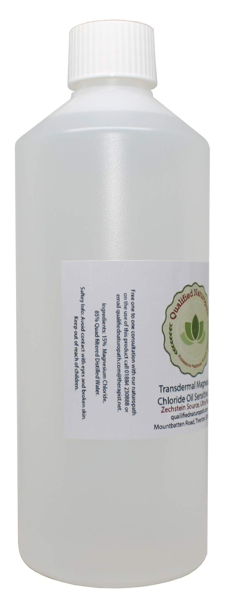 Magnesium Oil 550ml (Sensitive Skin) - Pure Transdermal Magnesium Chloride Oil - Zechstein Sourced