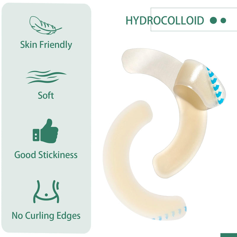 [Australia] - 30 Pcs Elastic Ostomy Barrier Strips, Ostomy Skin Supplies, Medical Grade Skin-Friendly Leak-Proof Adhesive, Hydrocolloid Tape for Colostomy Ileostomy Urostomy Bags 