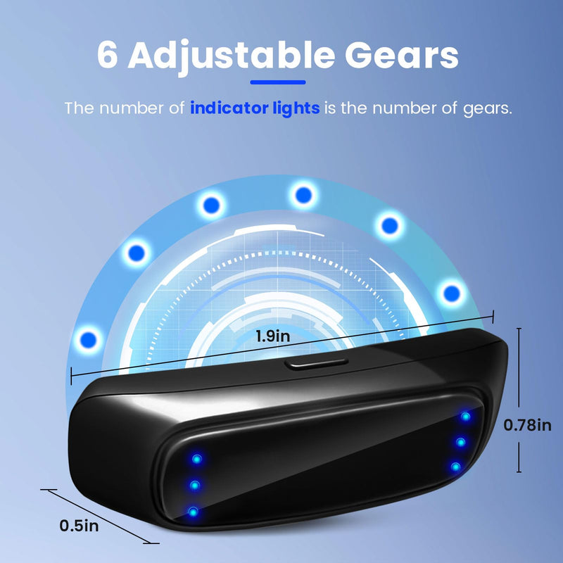 [Australia] - Anti Snoring Devices, Pulse Feedback, Snore Stopper Chin Mounted, 6 Adjustable Modes, Snoring Solution for Men & Women, Portable Snoring Relief for Home Travel Black & Grey 