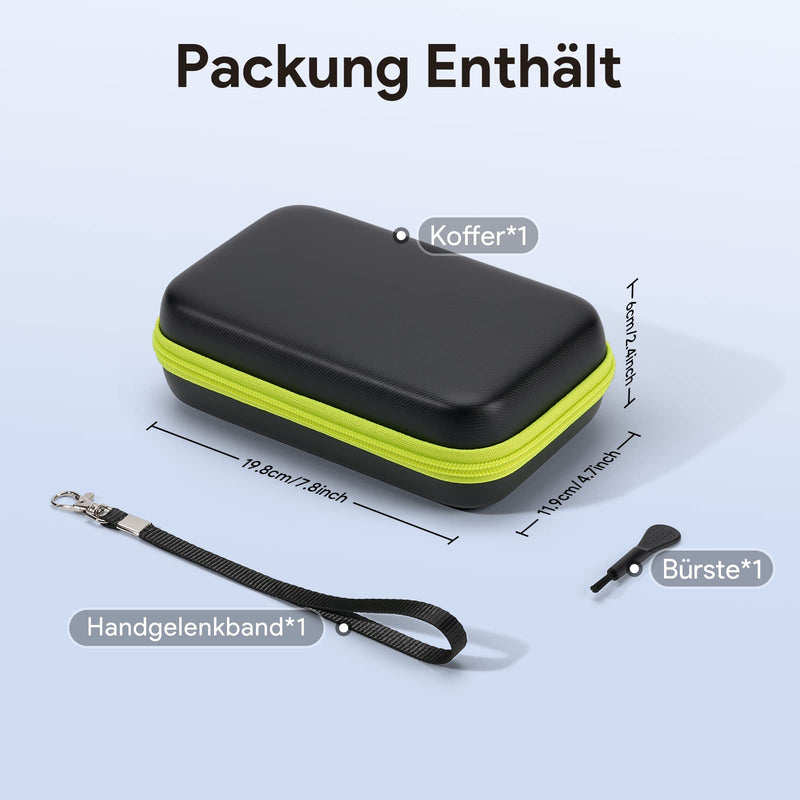 [Australia] - Yinke Case for Philliips O Blade QP2530/30, QP2630/30, QP2520/30, QP2520/65 Electric Shaver Protective Case with Sponge Hard Travel Case Cover, Green One pc 