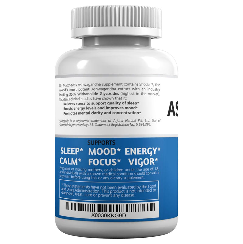 [Australia] - Cortisol Supplement. Cortisol Reducer. Cortisol Blocker. Reduce Cortisol. Cortisol Regulation Supplements. Stress Relief Supplement. Lower Cortisol Cocktail: Shoden Ashwagandha, Rhodiola & Ginseng 