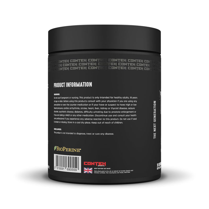 Conteh Sports The Pump Pre-Workout - Stimulant-Free Pump Formula, Citrulline & Glycerol - Strawberry Bubblegum - 30 Servings One Size