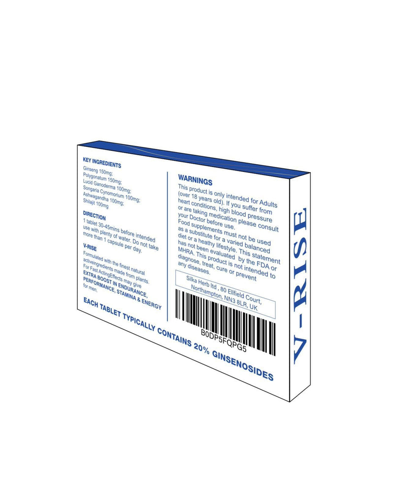 700MG Stamina & Firmness Support | Harder, Stronger for Longer | 10 Pills for Men UK